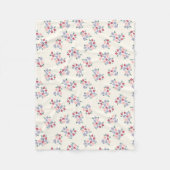 Blume Fleecedecke (Vorderseite)
