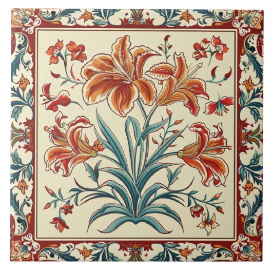 Blume Fliese (Vorderseite)