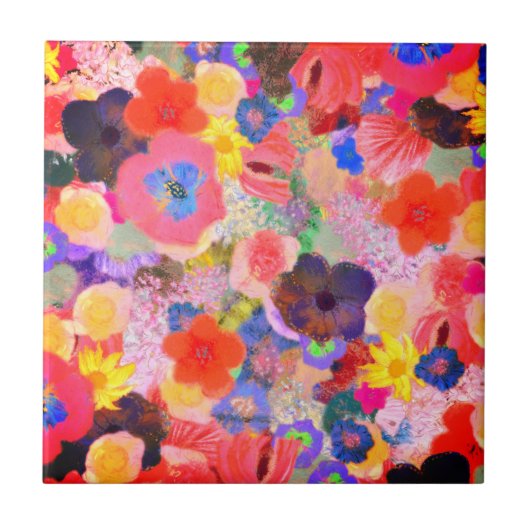 Blume Fliese (Vorderseite)