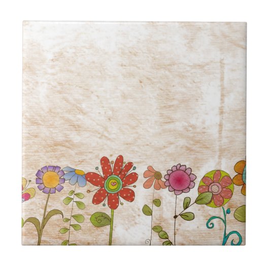 Blume Fliese (Vorderseite)