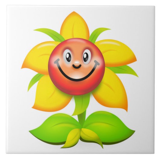 Blume Fliese (Vorderseite)