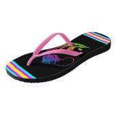 Blume-Flip-Flops Badesandalen (Schrägansicht)