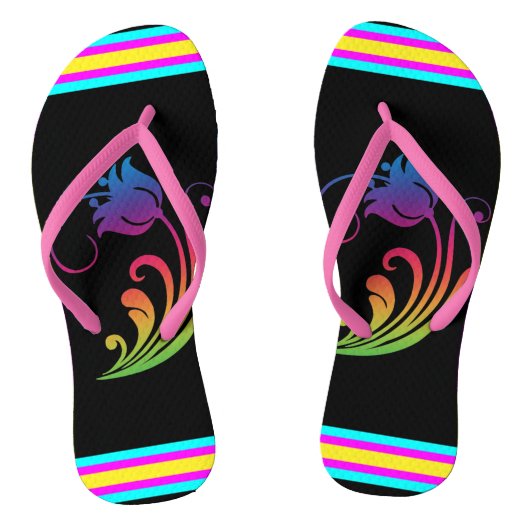 Blume-Flip-Flops Badesandalen (Fußbett)