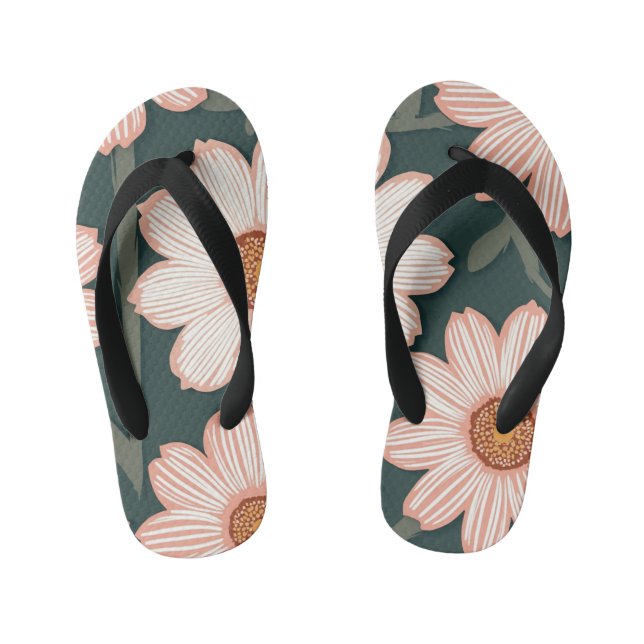 Blume-Flip-Flops Kinderbadesandalen (Fußbett)