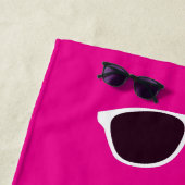 Blume Flip Flops Personalisiert Strandtuch (Beispiel)