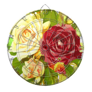 Blume Flora Rose Dartscheibe
