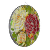 Blume Flora Rose Dartscheibe (Vorderseite Links)