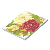 Blume Flora Rose Notizblock (Rotiert)