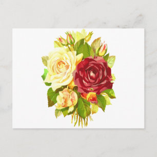 Blume Flora Rose Postkarte