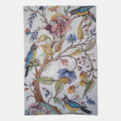 Blume Floral Chinoiserie Tile Oriental Geschirrtuch (Vertikal)