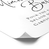 Blume Floral Citrus Bridal Mimosa Bar Poster (Ecke)