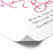 Blume Floral Citrus Bridal Mimosa Bar Poster (Ecke)