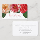Blume Floral Interieur Stylist Design Ernennung Terminkarte (Vorne/Hinten)