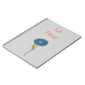 Blume "Floral La Fleur" Notizblock (Linke Seite)
