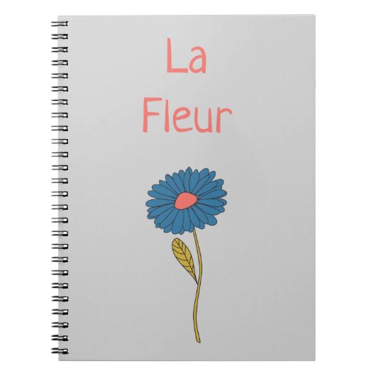 Blume "Floral La Fleur" Notizblock (Vorderseite)