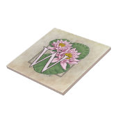 Blume Floral Monogram Art Fliese (Seite)