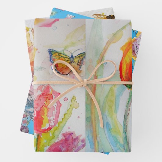 Blume Florenz Geschenkpapier Set (Beispiel)