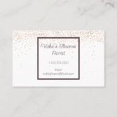 Blume Florist Shop Visitenkarte (Rückseite)
