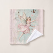 Blume Flutter und Twirl Märchen Badhandtuch Set (Waschlappen)