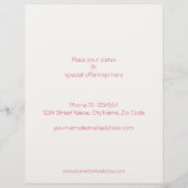 Blume-Flyer Flyer (Hinten)