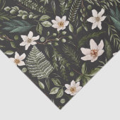 Blume Foliage Wasserfarbe Nahtlose Blumenmuster Seidenpapier (Detail)