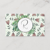 Blume & Folien - einfache Visitenkarte (Vorderseite)