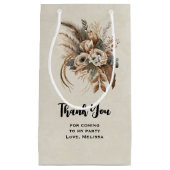 Blume Folien und Feathers Party Vielen Dank Kleine Geschenktüte (Vorderseite)