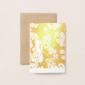 Blume Folienkarte (Rückseite mit Umschlag)