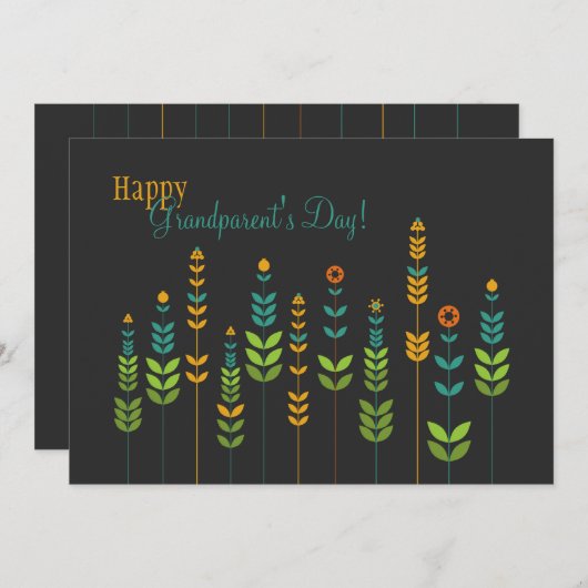 Blume fordert einladung (Vorne/Hinten)