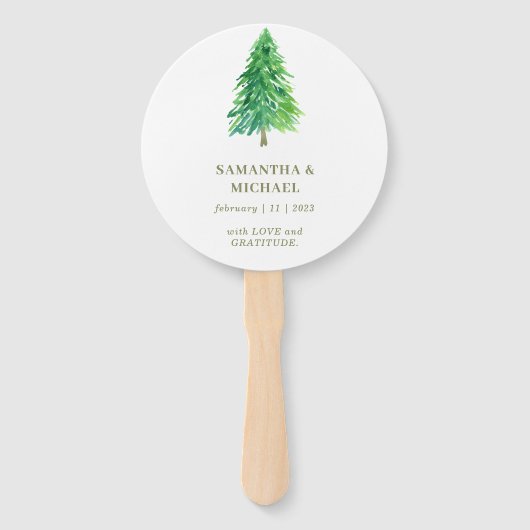 Blume Forest Tree Lieblingsparty Fächer (Rückseite)