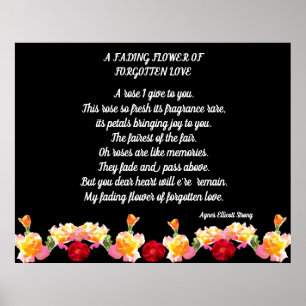 BLUME FORGOTTEN LIEBE  POSTER