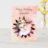 Blume Form Custom Foto Pastell Wasserfarbe Karte (Gelbe Blume)