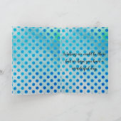 Blume Form Custom Foto Pastell Wasserfarbe Karte (Innenseite)