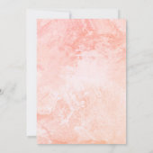 Blume Form Foto Pastellfarbenvorlage Einladung (Rückseite)