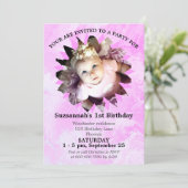 Blume Form Foto Rosa Farbe Vorlage (Stehend Vorderseite)