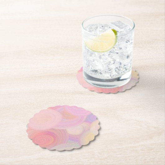 Blume Form Pastellpapier-Untersetzer Untersetzer (Vor Ort)