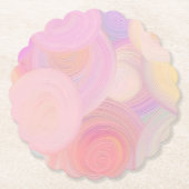 Blume Form Pastellpapier-Untersetzer Untersetzer (Vorderseite)