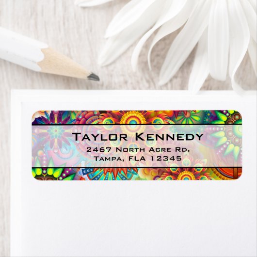 Blume Formen Muster in mehreren Farben (Insitu)