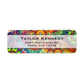 Blume Formen Muster in mehreren Farben (Vorne)