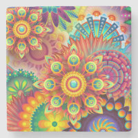 Blume Formen Muster in mehreren Farben