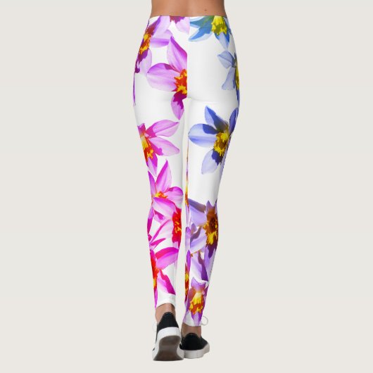 Blume Foto Benutzerdefinierte Leggings (Rückseite)