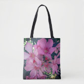 Blume Foto Bright Pink Oleander Blumen Blumen Tasche (Vorderseite)