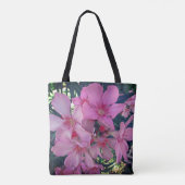 Blume Foto Bright Pink Oleander Blumen Blumen Tasche (Rückseite)