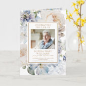 Blume Foto Gedenkfeierprogramme Karte (Gelbe Blume)