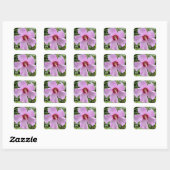 Blume Foto Quadratischer Aufkleber (Blatt)