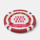 Blume Foto- und Text-Poker-Chips Pokerchips (Einzeln)