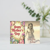 *~* Blume Foto Whimsical Muttertag AP72 Feiertagspostkarte (Stehend Vorderseite)