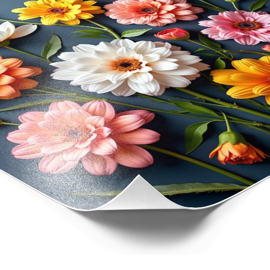 Blume Fotodruck (Ecke)