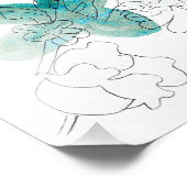 Blume Fotodruck (Ecke)