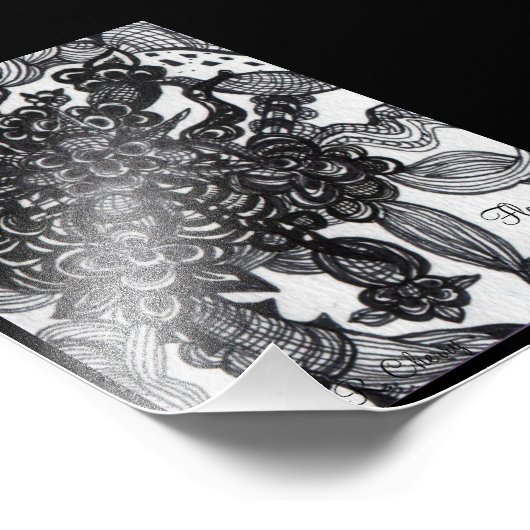 Blume Fotodruck (Ecke)